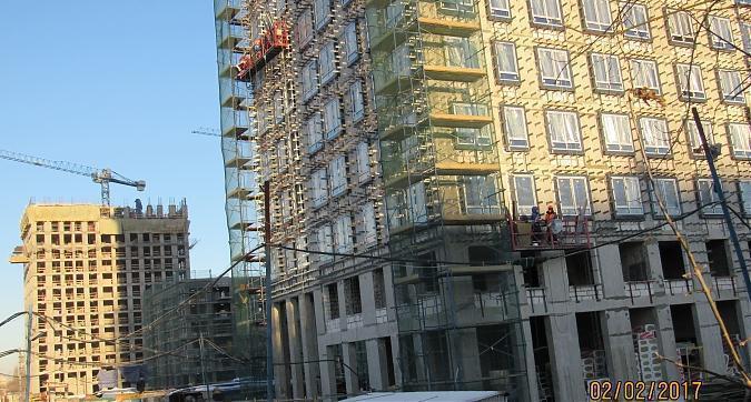 Вид с Донецкой улицы на 1-й корпус жилого комплекса Домашний Квартирный контроль