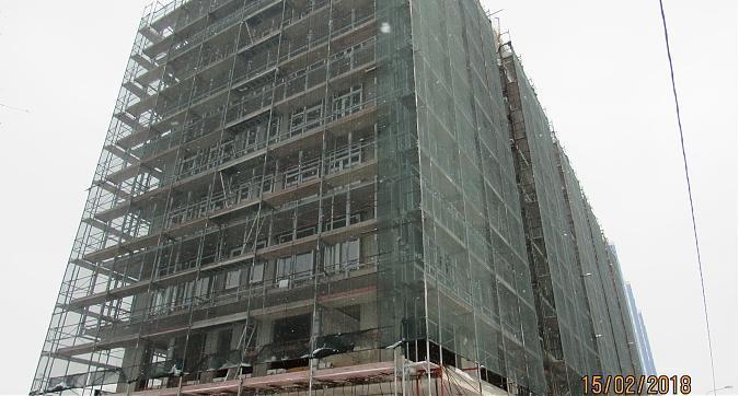 ЖК Янтарь-Apartments (Комплекс апартаментов Янтарь-Apartments), фасадные работы - вид с Левобережной улицы, фото 1 Квартирный контроль