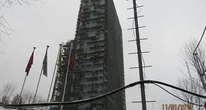 ЖК Дом в Мневниках - фасадные работы, вид с улицы Демьяна Бедного, фото 2 Квартирный контроль