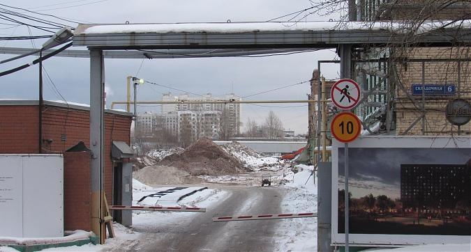 ЖК Шереметьевский, вид со Складочной улицы, строительная площадка, расчистка территории, фото - 2 Квартирный контроль