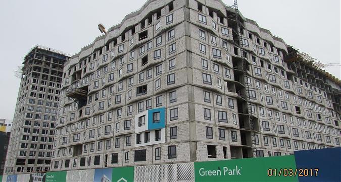 ЖК Green Park (ЖК Грин Парк) - вид с Березовой Аллеи на 2-й блок Квартирный контроль