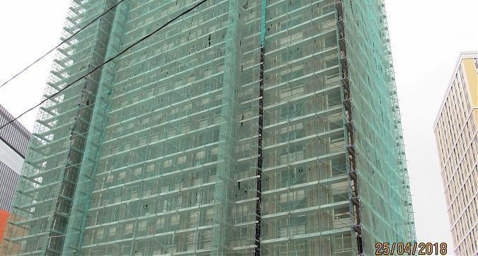 ЖК Водный 3 (МФК Водный), корпус Гамбург - фасадные работы, вид с Головинского шоссе, фото 6 Квартирный контроль