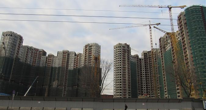 ЖК Династия, корпуса 1 и 2, фасадные работы, вид с Хорошевского шоссе, фото - 2 Квартирный контроль