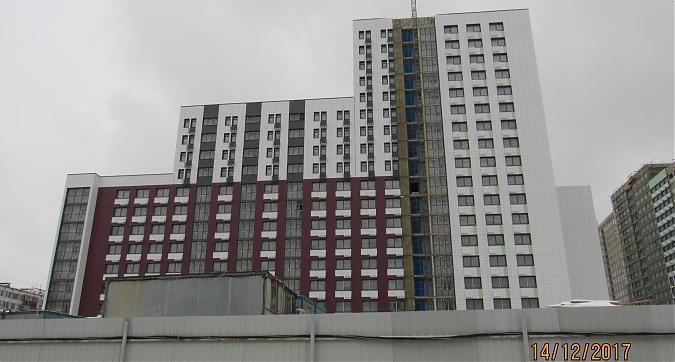 ЖК Город, фасадные работы - вид с улицы 800-летия Москвы на 1-й корпус Квартирный контроль