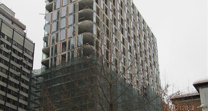 ЖК Ленинский, 38, фасадные работы - вид с Ленинского проспекта, фото 1 Квартирный контроль
