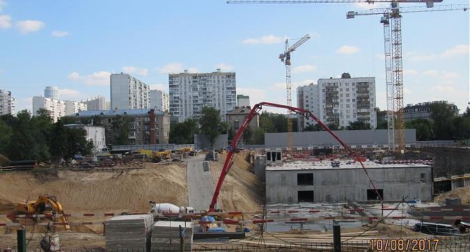 ЖК Династия, работы по  обустройству котлована - вид с Хорошевского шоссе на строительство 1-го дома, фото 3 Квартирный контроль