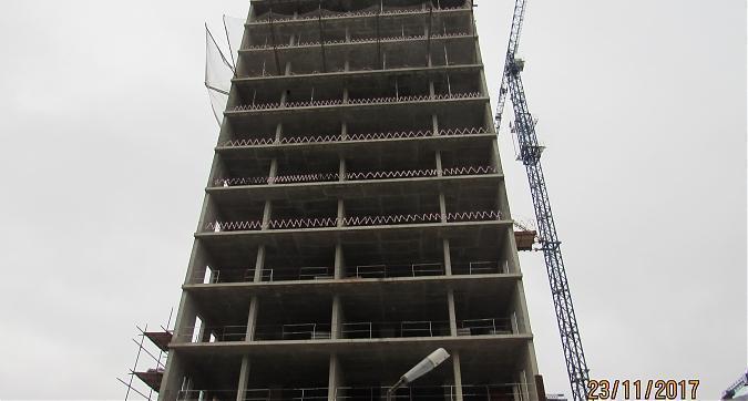 ЖК Резиденции архитекторов, 12-й корпус - монолитные работы, вид с Рубцовской набережной, фото 1 Квартирный контроль