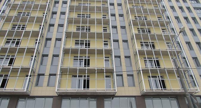 ЖК Янтарь-Apartments (Комплекс апартаментов Янтарь-Apartments), фасадные работы, вид с Левобережной улицы, фото - 4 Квартирный контроль