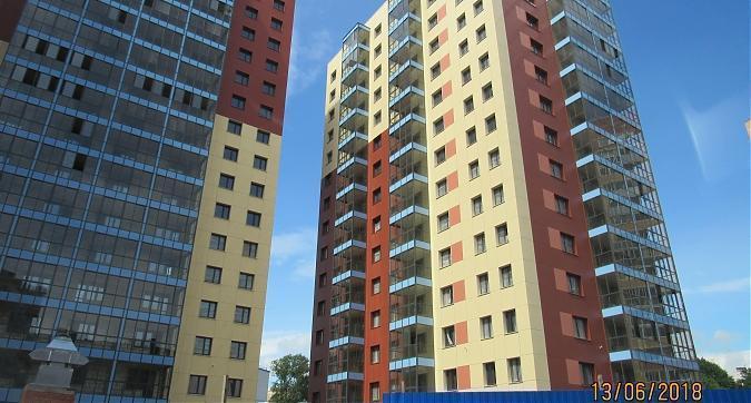 ЖК Солнечный (г.Жуковский),  корпус  5-5а - фасадные работы, вид с Солнечной улицы, фото 3 Квартирный контроль