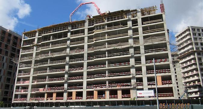 МФК ВТБ Арена Парк, Корпус 7 - монолитные работы на уровне 10-го этажа, вид с улицы Новая Башиловка Квартирный контроль