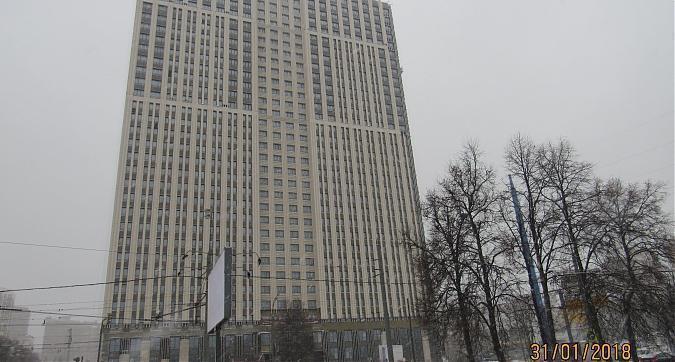 ЖК The MID, фасадные работы - вид с Ленинского проспекта, фото 2 Квартирный контроль