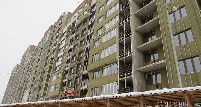 ЖК Новогиреевский, 1-й корпус - фасадные работы, вид с улицы Строителей, фото 1 Квартирный контроль