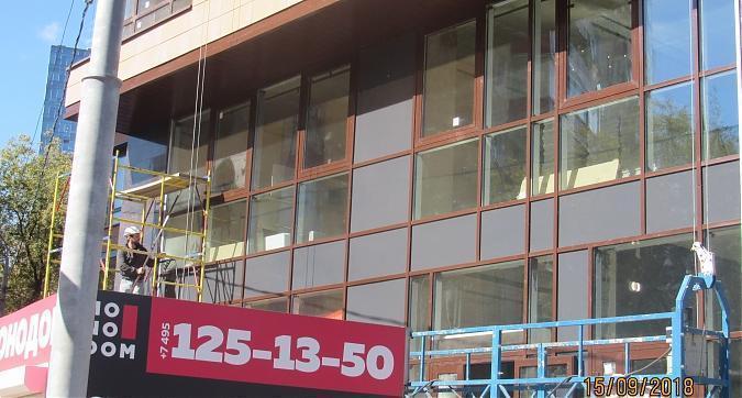 ЖК Монодом (Комплекс апартаментов "Monodom"), фасадные работы, вид с Международной ул., фото -3 Квартирный контроль