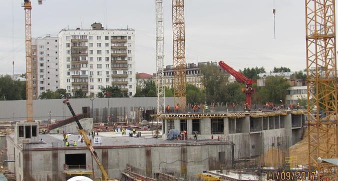 ЖК Династия, монолитные работы - вид с Хорошевского шоссе на строительство 1-го дома, фото 1 Квартирный контроль