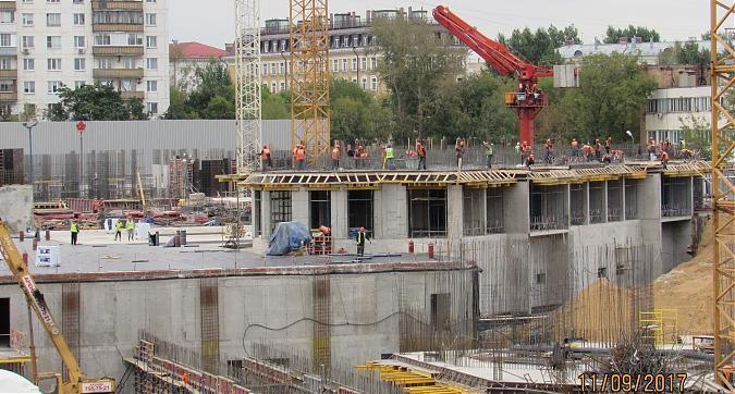 ЖК Династия, монолитные работы - вид с Хорошевского шоссе на строительство 1-го дома, фото 2 Квартирный контроль