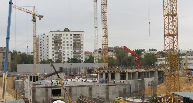 ЖК Династия, монолитные работы - вид с Хорошевского шоссе на строительство 1-го дома, фото 3 Квартирный контроль