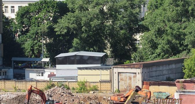ЖК Серебряный фонтан, очистка территории под строительство - вид с Новоалексеевской улицы Квартирный контроль