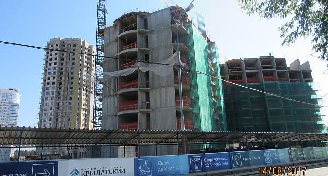 ЖК Крылатский, корпус 4 -  монолитные работы на уровне 7 этажа - вид с Рублевского шоссе, фото3 Квартирный контроль