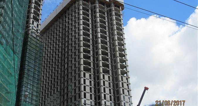 ЖК Пресня Сити- вид с улицы Пресненский Вал на восточную башню Квартирный контроль
