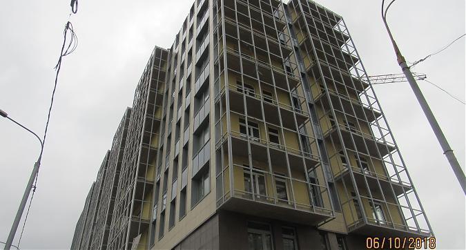 ЖК Янтарь-Apartments, фасадные работы, вид с Левобережной улицы, фото - 1 Квартирный контроль