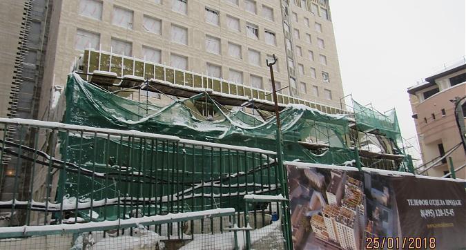 ЖК Резиденции Замоскворечье, фасадные работы - вид с Большого Строченовского переулка, фото 5 Квартирный контроль