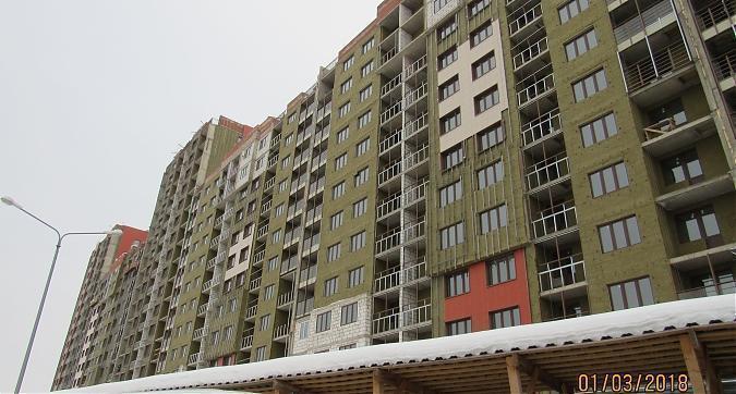 ЖК Новогиреевский, 1-й корпус - фасадные работы, вид с улицы Строителей, фото 2 Квартирный контроль