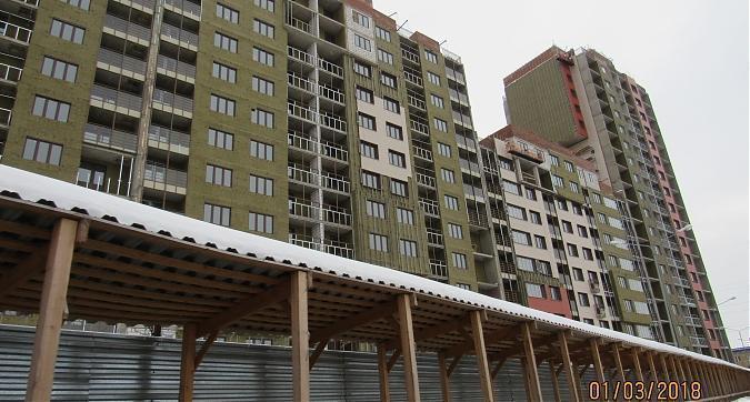 ЖК Новогиреевский, 1-й корпус - фасадные работы, вид с улицы Строителей, фото 3 Квартирный контроль