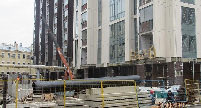 ЖК Басманный 5, строительная площадка - вид на комплекс с Рязанского переулка Квартирный контроль