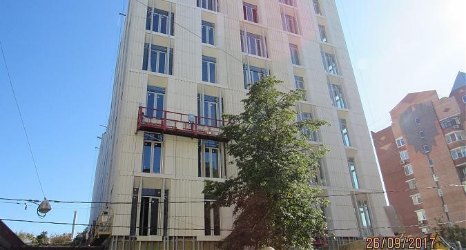 Комплекс апартаментов Дом на Сретенке, фасадные работы - вид с Даева переулка, фото 5 Квартирный контроль