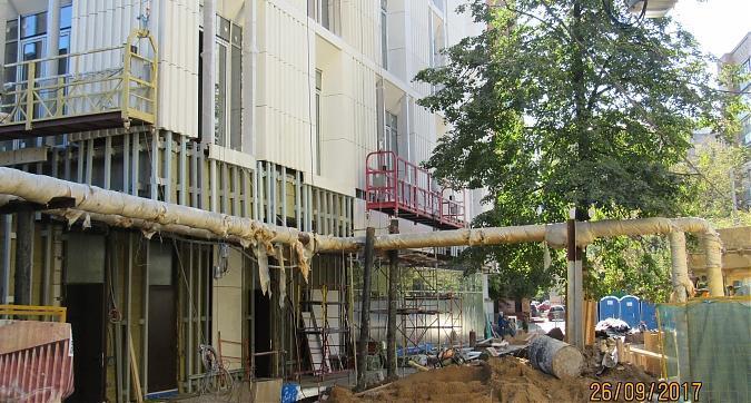 Комплекс апартаментов Дом на Сретенке, фасадные работы - вид с Даева переулка, фото 9 Квартирный контроль