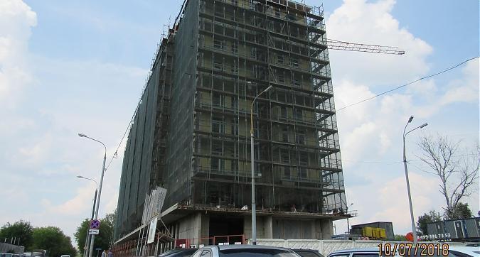 ЖК Янтарь-Apartments (Комплекс апартаментов Янтарь-Apartments), фасадные работы - вид с Левобережной улицы, фото 1 Квартирный контроль