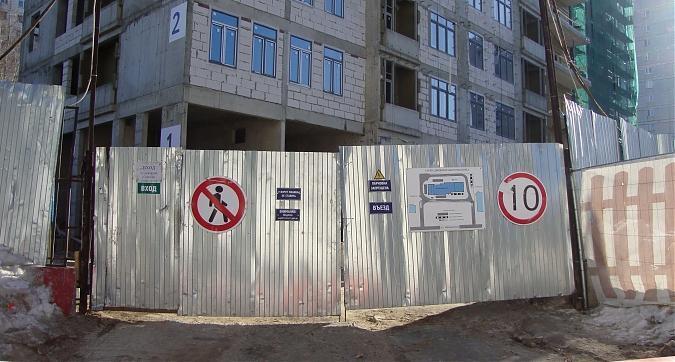 ЖК Счастье в Лианозово (Дом на Абрамцевской), фасадные работы,вид с ул. Абрамцевсой, фото -2 Квартирный контроль