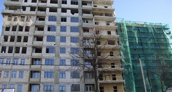 ЖК Счастье в Лианозово (Дом на Абрамцевской), фасадные работы,вид с ул. Абрамцевсой, фото -8 Квартирный контроль