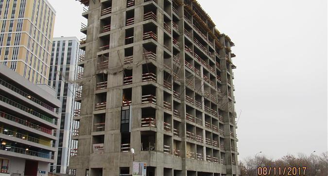 ЖК Водный 3 (МФК Водный), корпус Гамбург - монолитные работы на уровне 11-го этажа, вид с Головинского шоссе, фото 5 Квартирный контроль