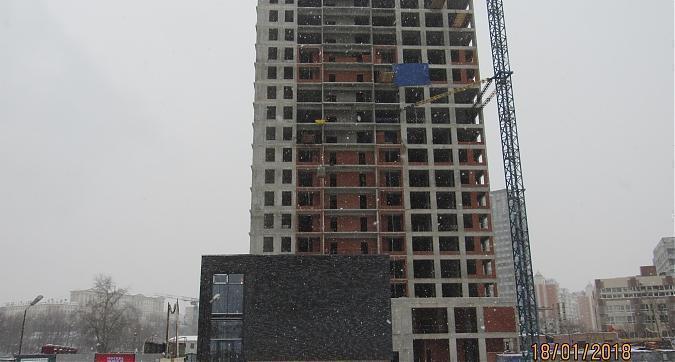 ЖК Резиденции архитекторов, 12-й корпус - монолитные работы, вид с Рубцовской набережной Квартирный контроль