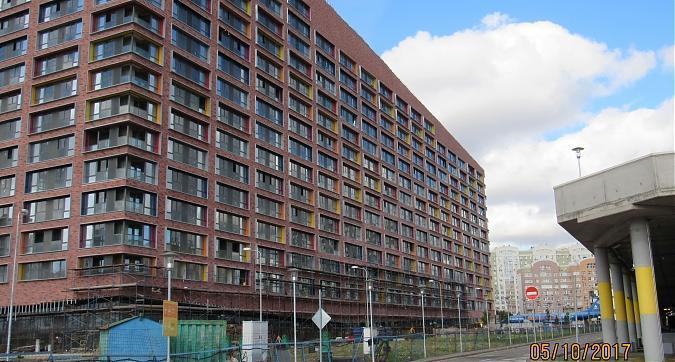 ЖК Лайнер (Комплекс апартаментов Лайнер), фасадные работы - вид с Ходынского бульвара, фото 2 Квартирный контроль